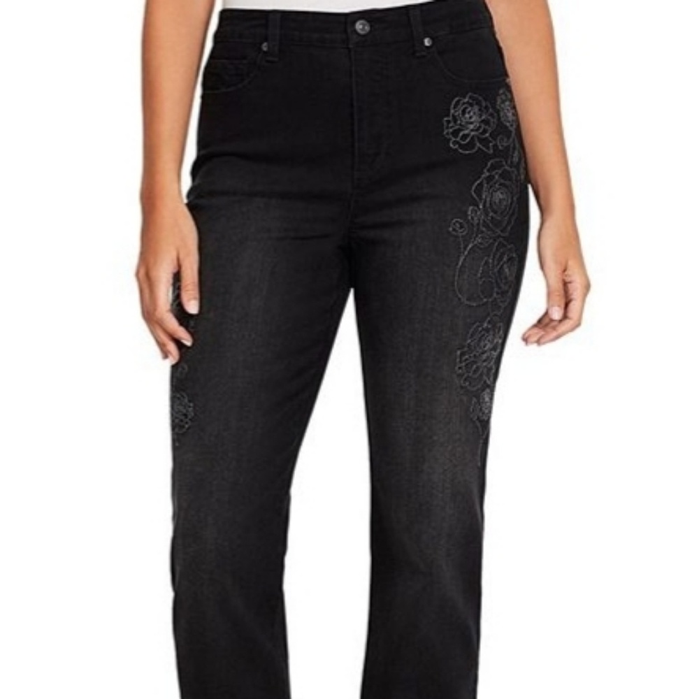 NEW Gloria Vanderbilt Rosebeads Jeans